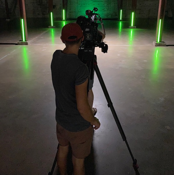 Behind the scenes of our video production shoot for Virtuix in Austin, TX