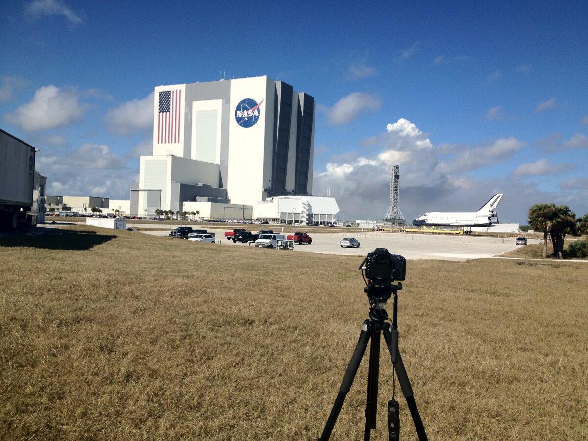 Behind the scenes of a time lapse captured at Kennedy Space Center
