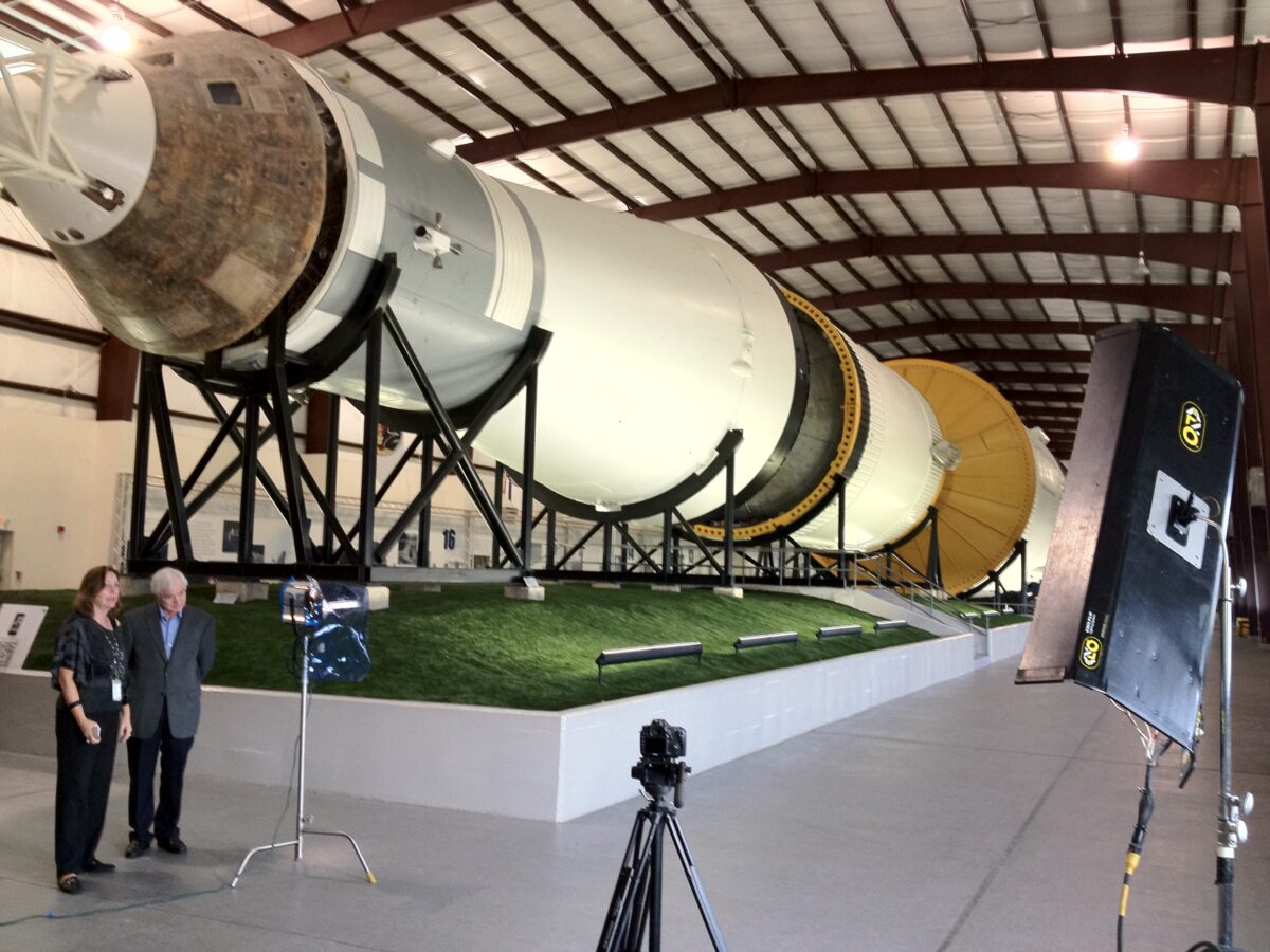Behind the scenes of our interview shoot with NASA Astronaut Michael 