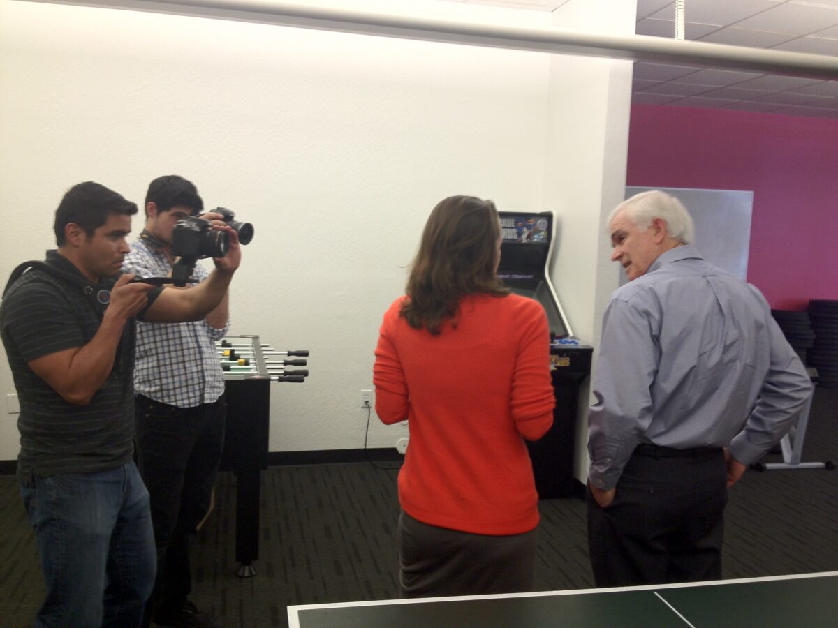 Behind the scenes of our shoot with NASA Astronaut Michael 