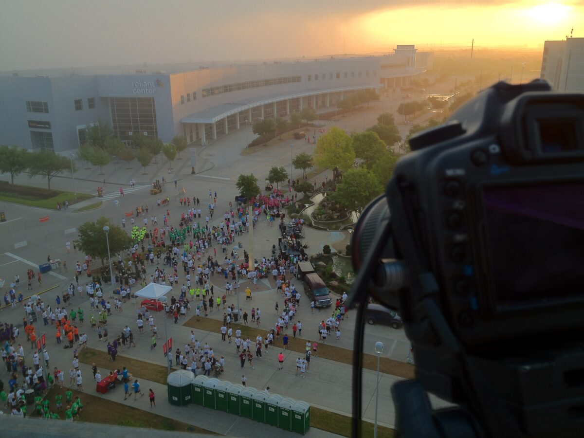 Behind the scenes at Cut To Create's video production for Run for the Rose