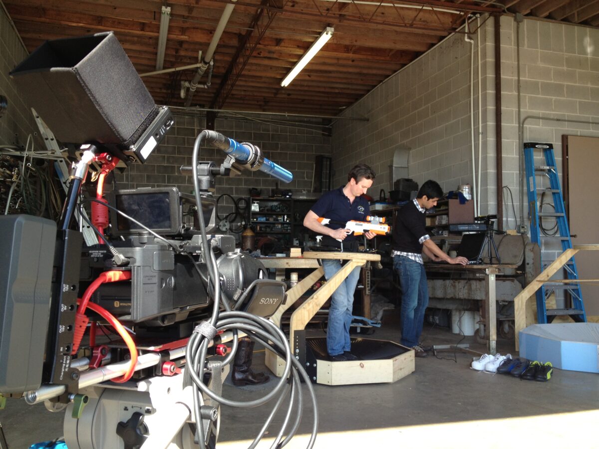 Behind the Scenes at Cut To Create's video productions for Virtuix Omni