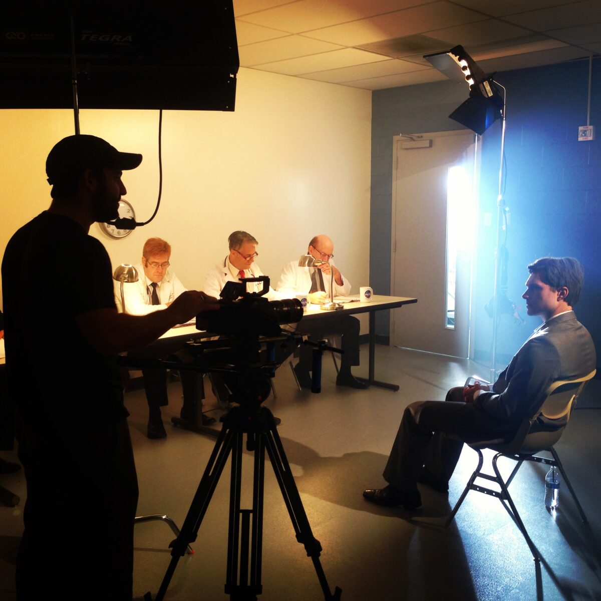 Behind the scenes of our reenactment shoot at the Jewish Community Center in Houston, TX for the documentary 
