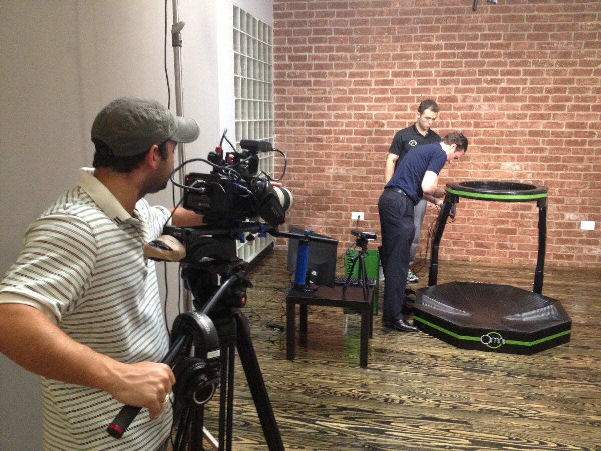 Behind the Scenes at Cut To Create's video productions for Virtuix Omni