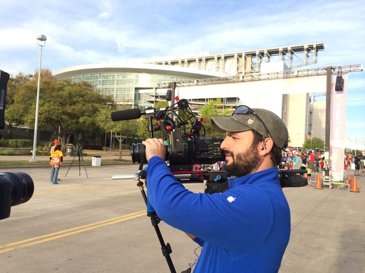 Behind the scenes at Cut To Create's video production for Run for the Rose