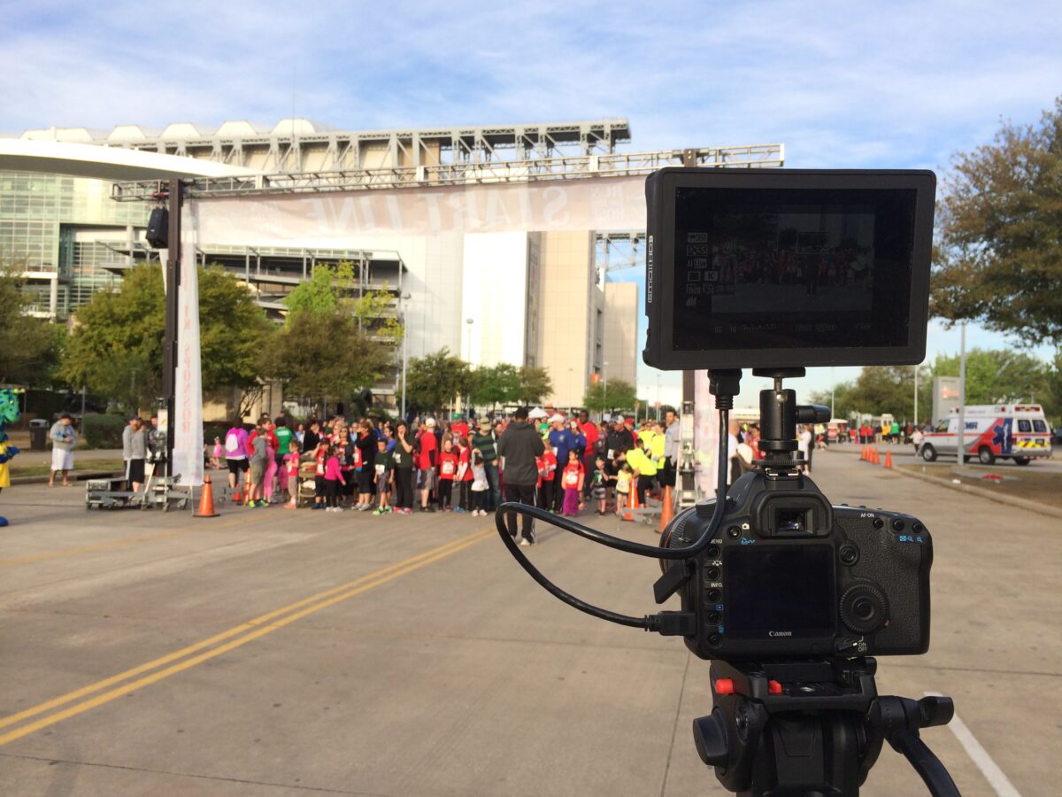 Behind the scenes at Cut To Create's video production for Run for the Rose