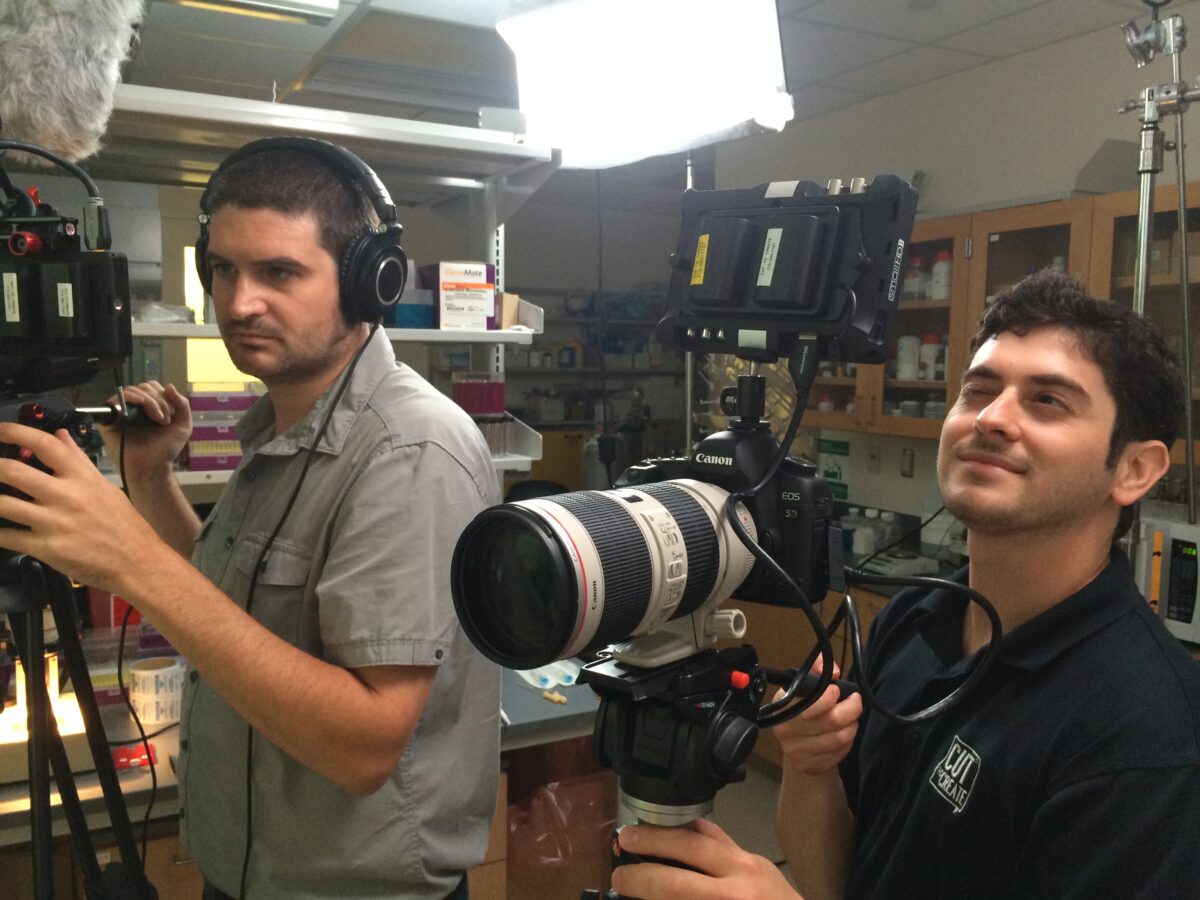 Behind the scenes at Cut To Create's video production for SensoDx