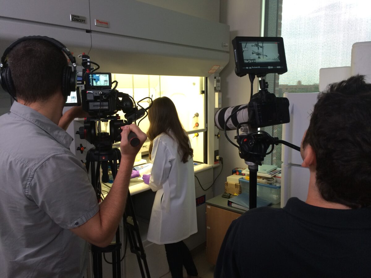 Behind the scenes at Cut To Create's video production for SensoDx