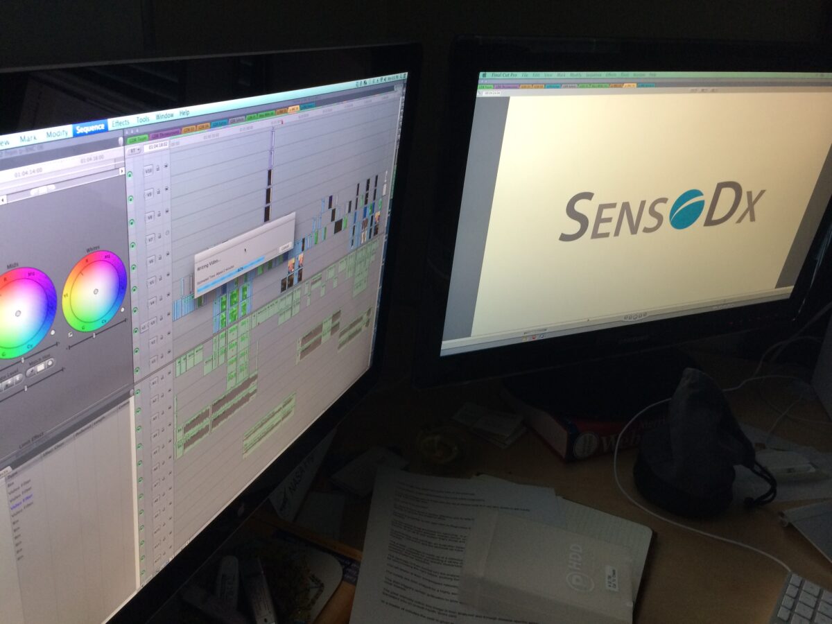 Behind the scenes at Cut To Create's video production for SensoDx