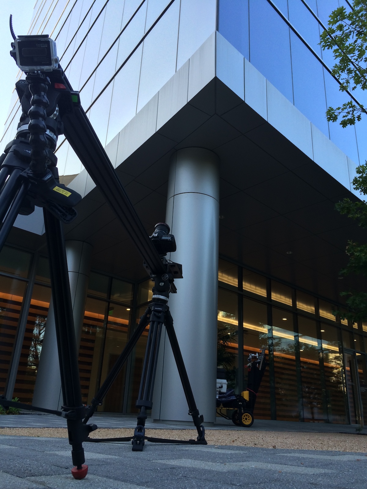 Behind the scenes at Cut To Create's video production for Tellepsen Construction in Houston, Texas