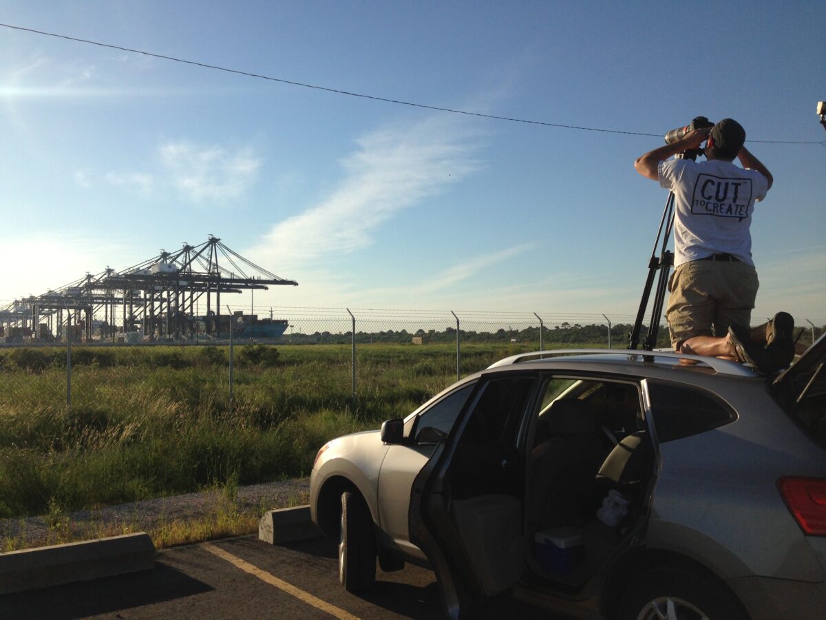 Behind the scenes at Cut To Create's video production shoot for Stream Realty in Houston, Texas