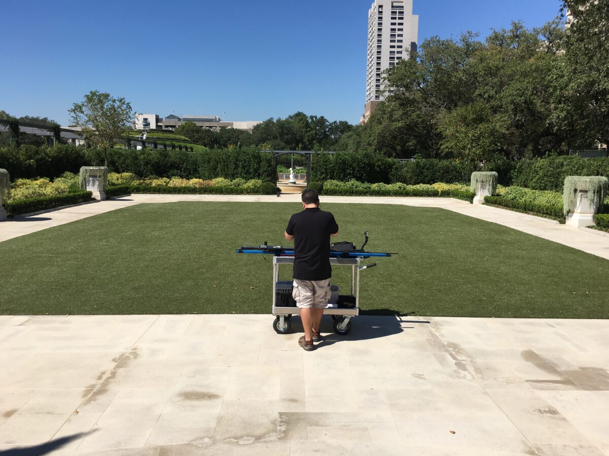 Behind the scenes at Cut To Create's video production for Tellepsen Construction in Houston, Texas