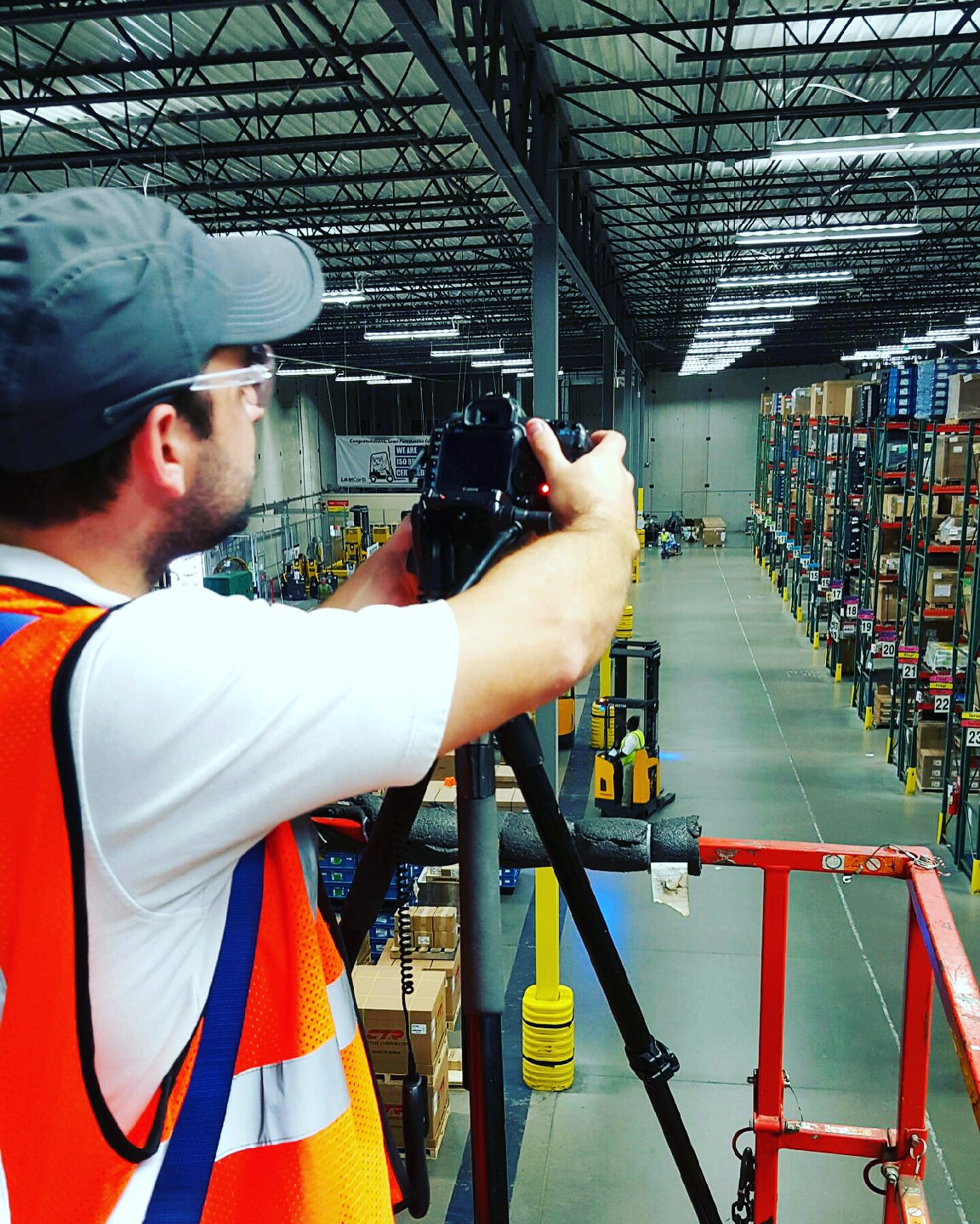 Behind the scenes for Cut To Create's video production project for Jungheinrich