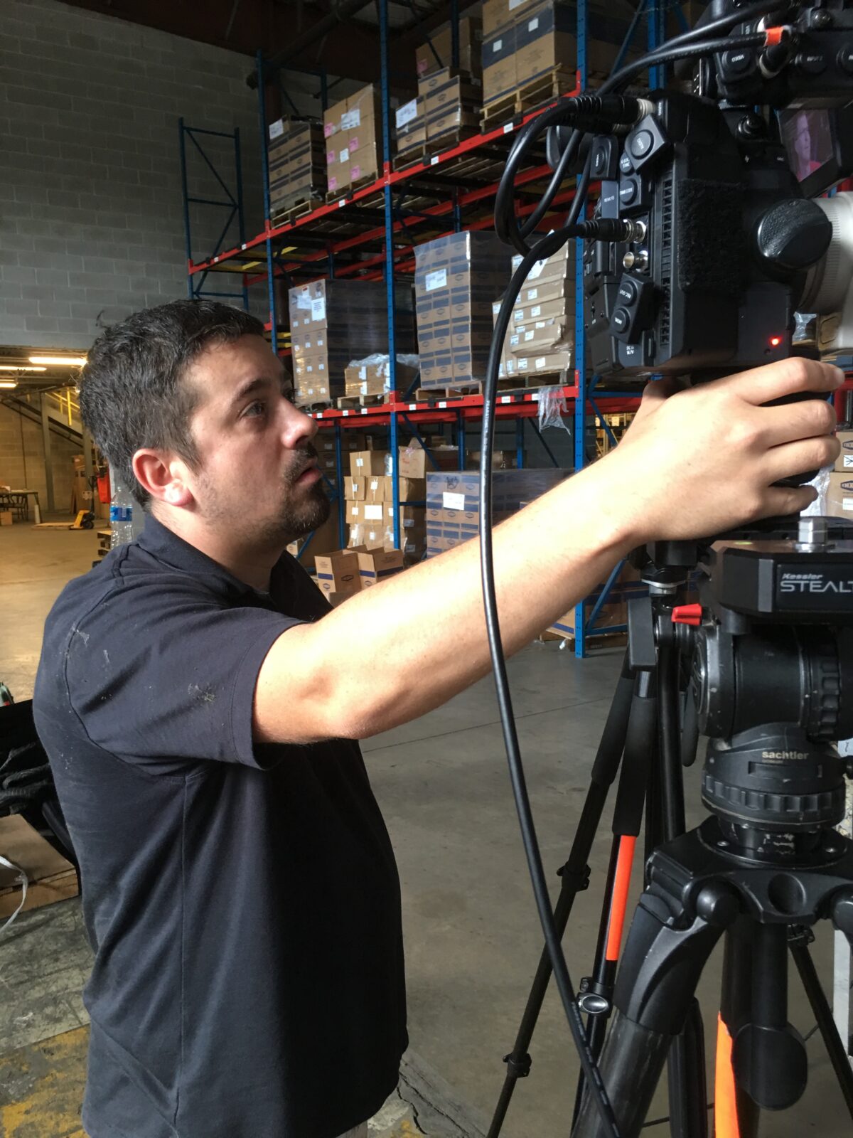 Behind the scenes for Cut To Create's video production project for Jungheinrich