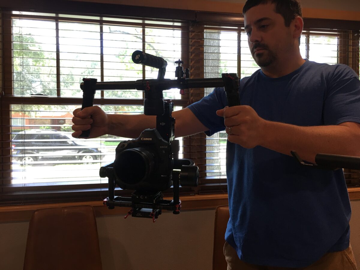 Behind the scenes at Cut To Create's video production for Smith and Associates in Houston, TX