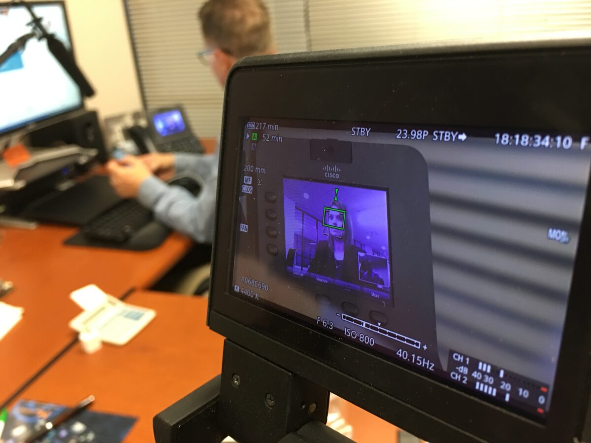 Behind the scenes at Cut To Create's video production for Smith and Associates in Houston, TX