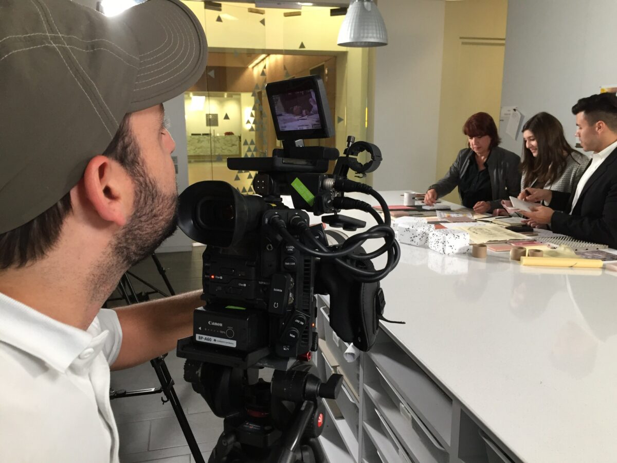 Behind the scenes for Cut To Create's video production for Brookfield's DesignHive