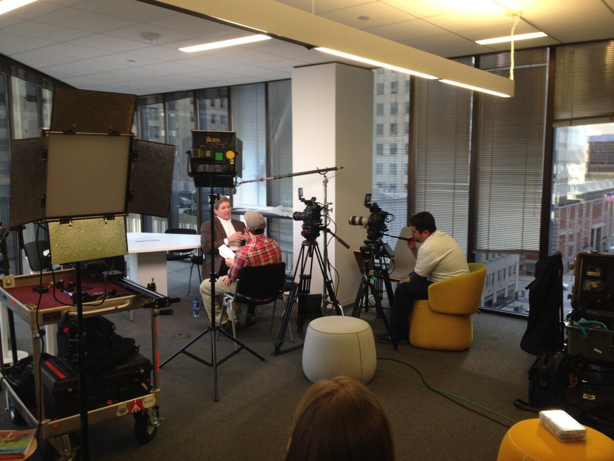 Behind the scenes for Cut To Create's video production for Brookfield's DesignHive