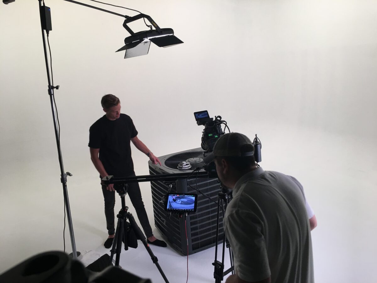 Behind the scenes at Cut To Create's video production for Mistbox