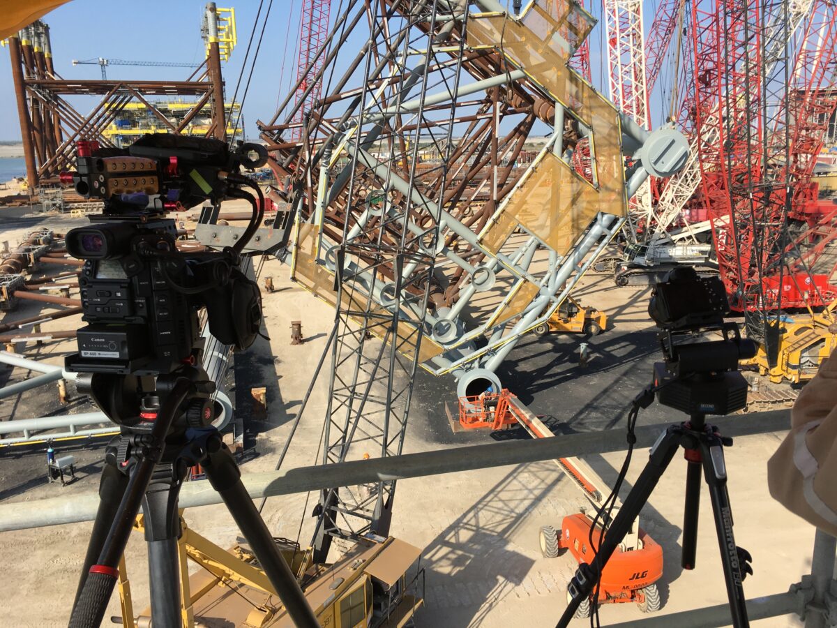 Behind the scenes for Cut To Create's video production for McDermott's Angelin platform BP