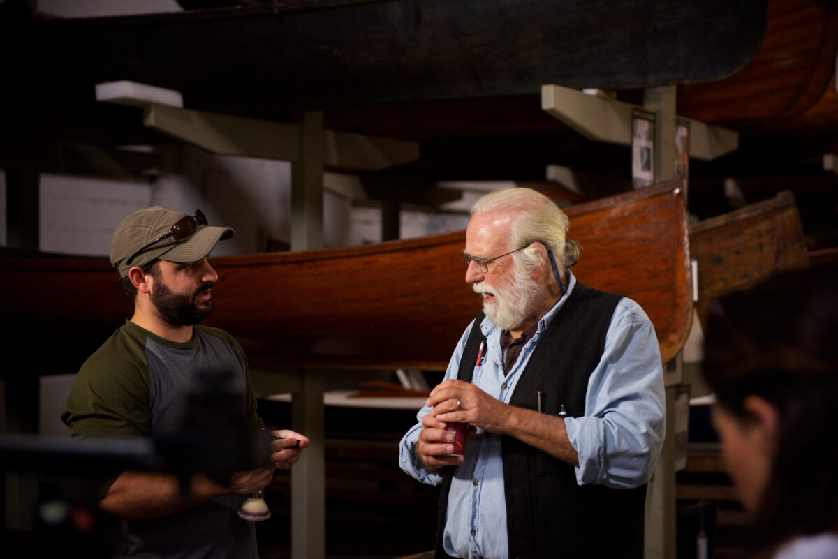 Behind the scenes for Cut To Create's video production shoot for Cat Lift Trucks