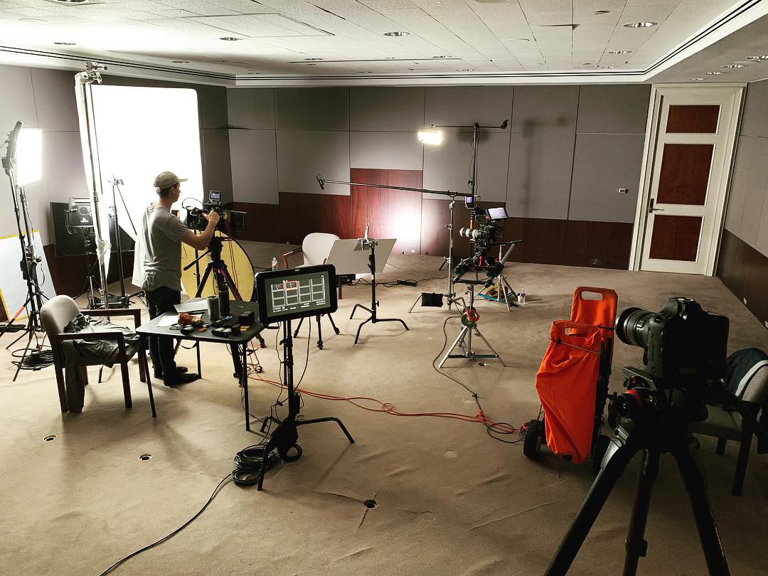 Behind the scenes for Cut To Create's corporate video production project for Norton Rose Fulbright in Houston, TX