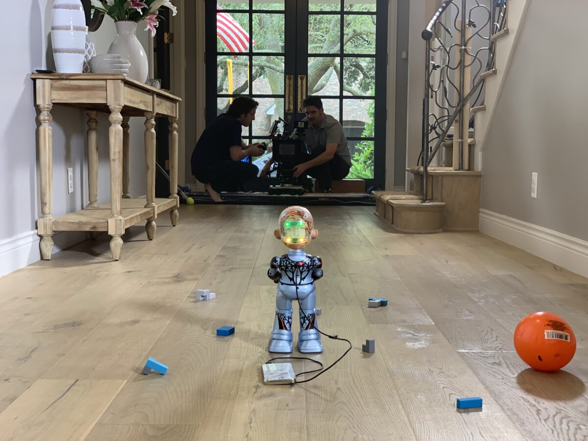 Behind the scenes for Cut To Create's video production project for Hanson Robotics promoting their Little Sophia Robot