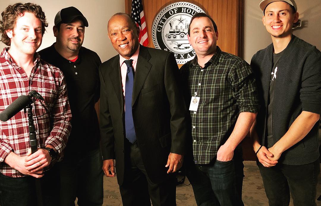 Behind the scenes for Cut To Create's corporate video production project for Norton Rose Fulbright in Houston, TX