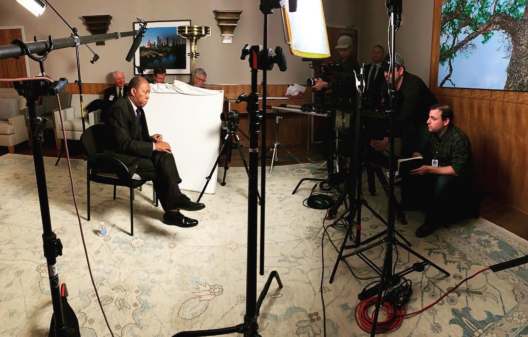 Behind the scenes for Cut To Create's corporate video production project for Norton Rose Fulbright in Houston, TX