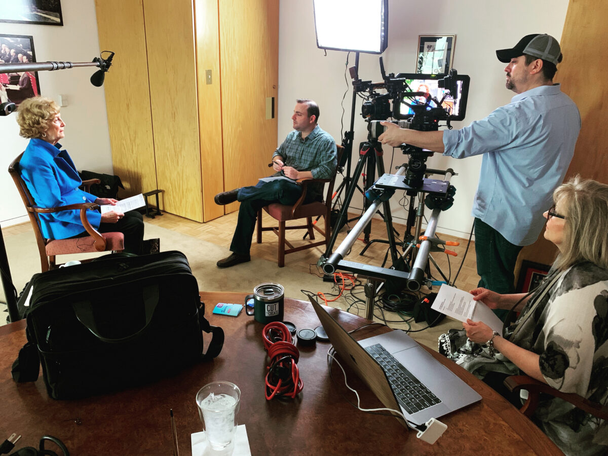 Behind the scenes at Cut To Create's video productions for Holocaust Museum Houston's honoree videos for their Guardian of the Human Spirit award and Lyndon Baines Johnson Moral Courage Award