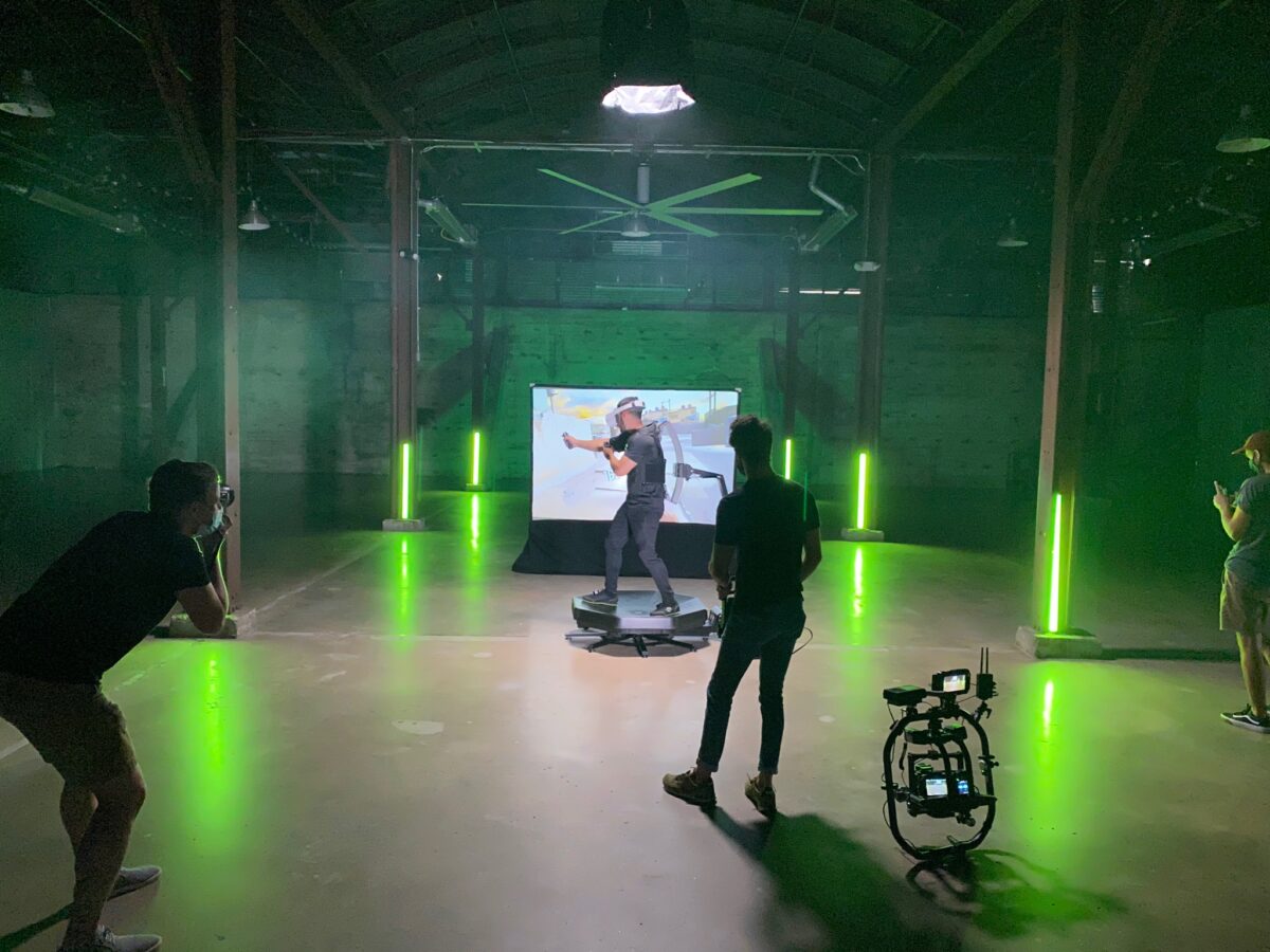 Behind the Scenes at Cut To Create's video production for Virtuix's Omni One