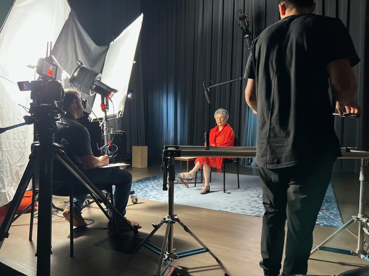 Behind the scenes at Cut To Create's video productions for Holocaust Museum Houston's honoree videos for their Guardian of the Human Spirit award and Lyndon Baines Johnson Moral Courage Award