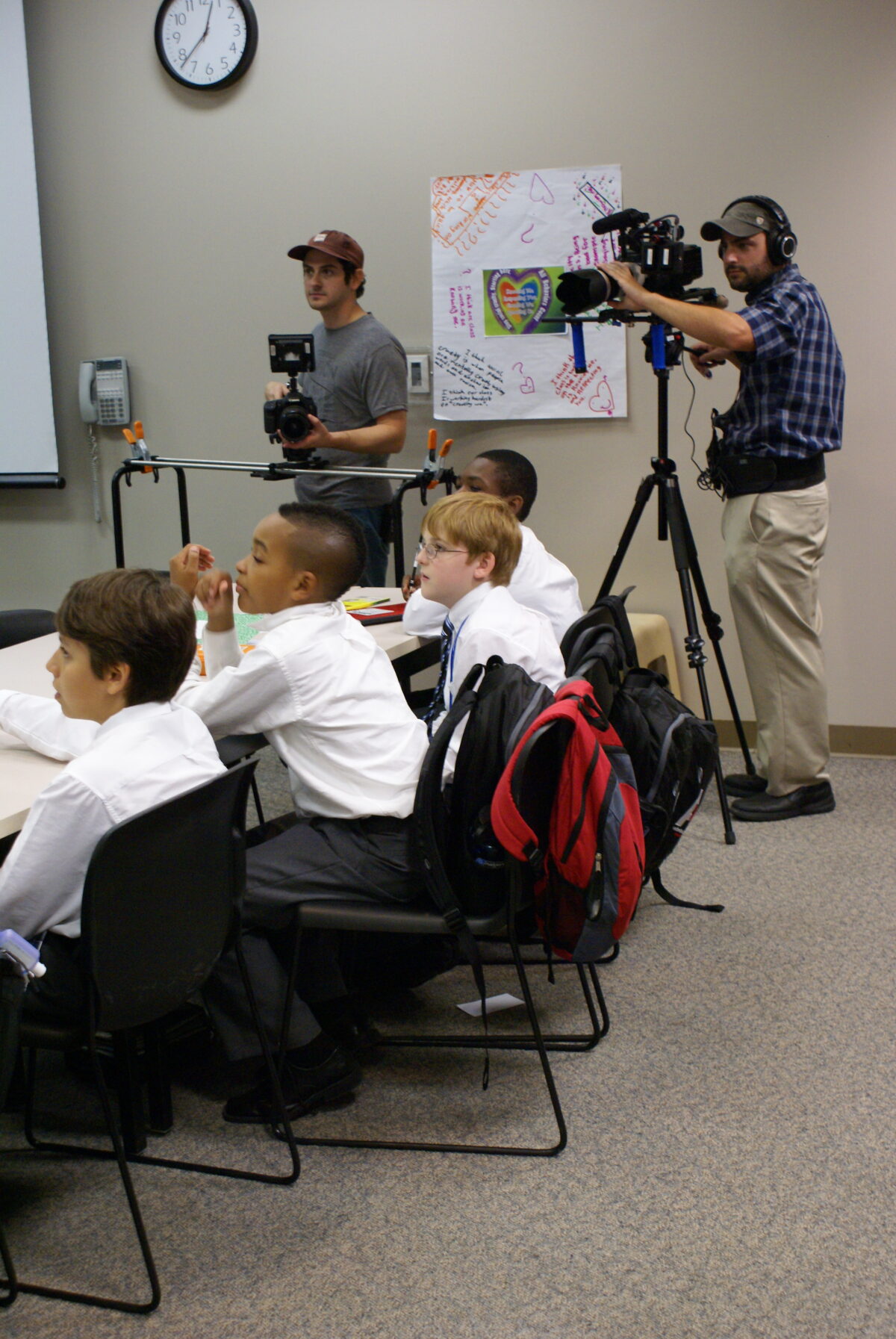 Behind the scenes at Cut To Create's video production for Holocaust Museum Houston