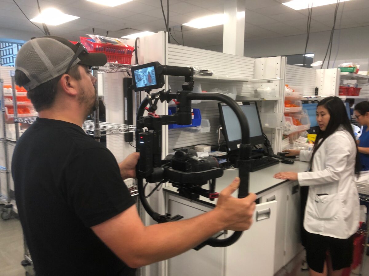 Behind the scenes at Cut To Create's video production project for Empower Pharmacy