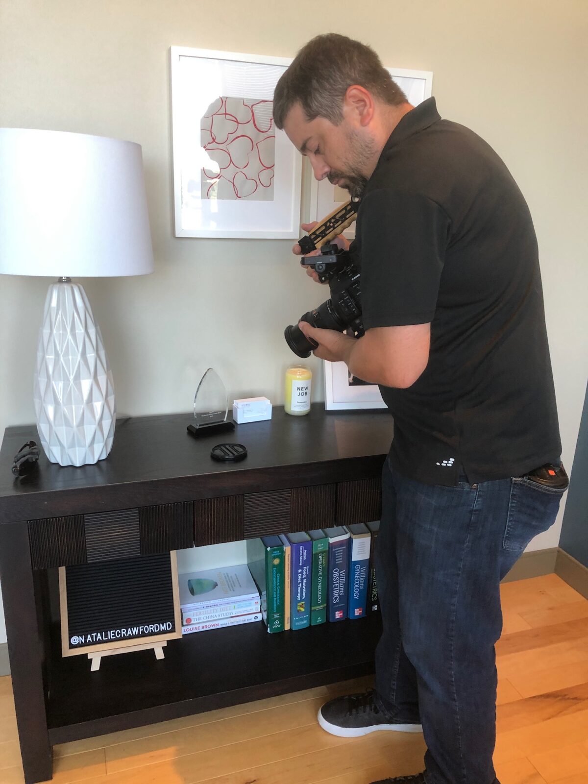 Behind the scenes at Cut To Create's video production project for Empower Pharmacy