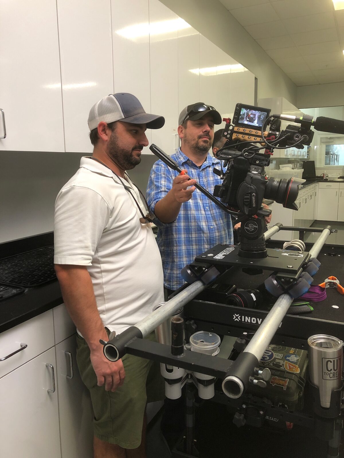 Behind the scenes for Cut To Create's video production for Empower Pharmacy in Houston, Texas