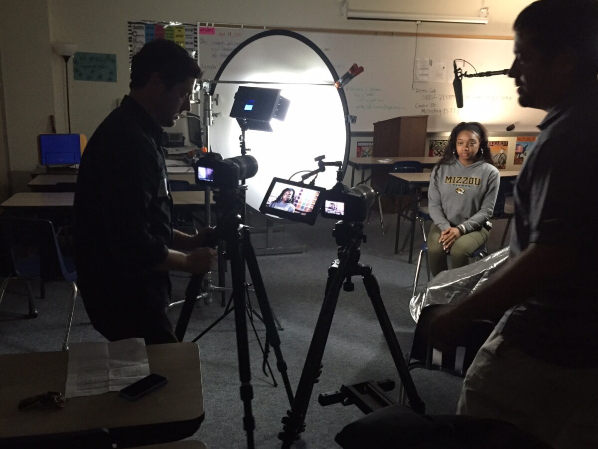 Behind the scenes at Cut To Create's video production for Holocaust Museum Houston
