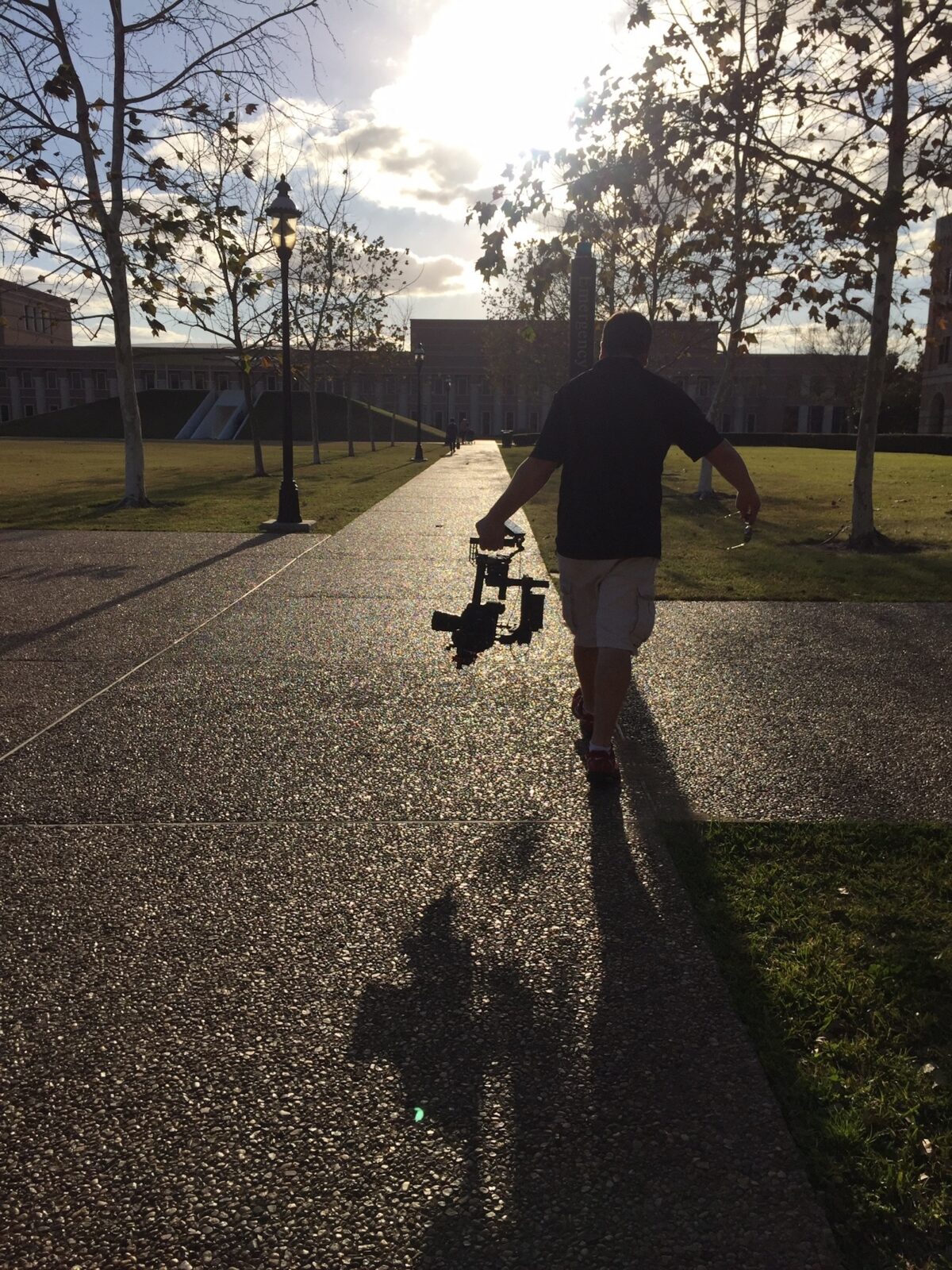 Behind the scenes for Cut To Create's video production project for Rice University's Doerr Institute for New Leaders