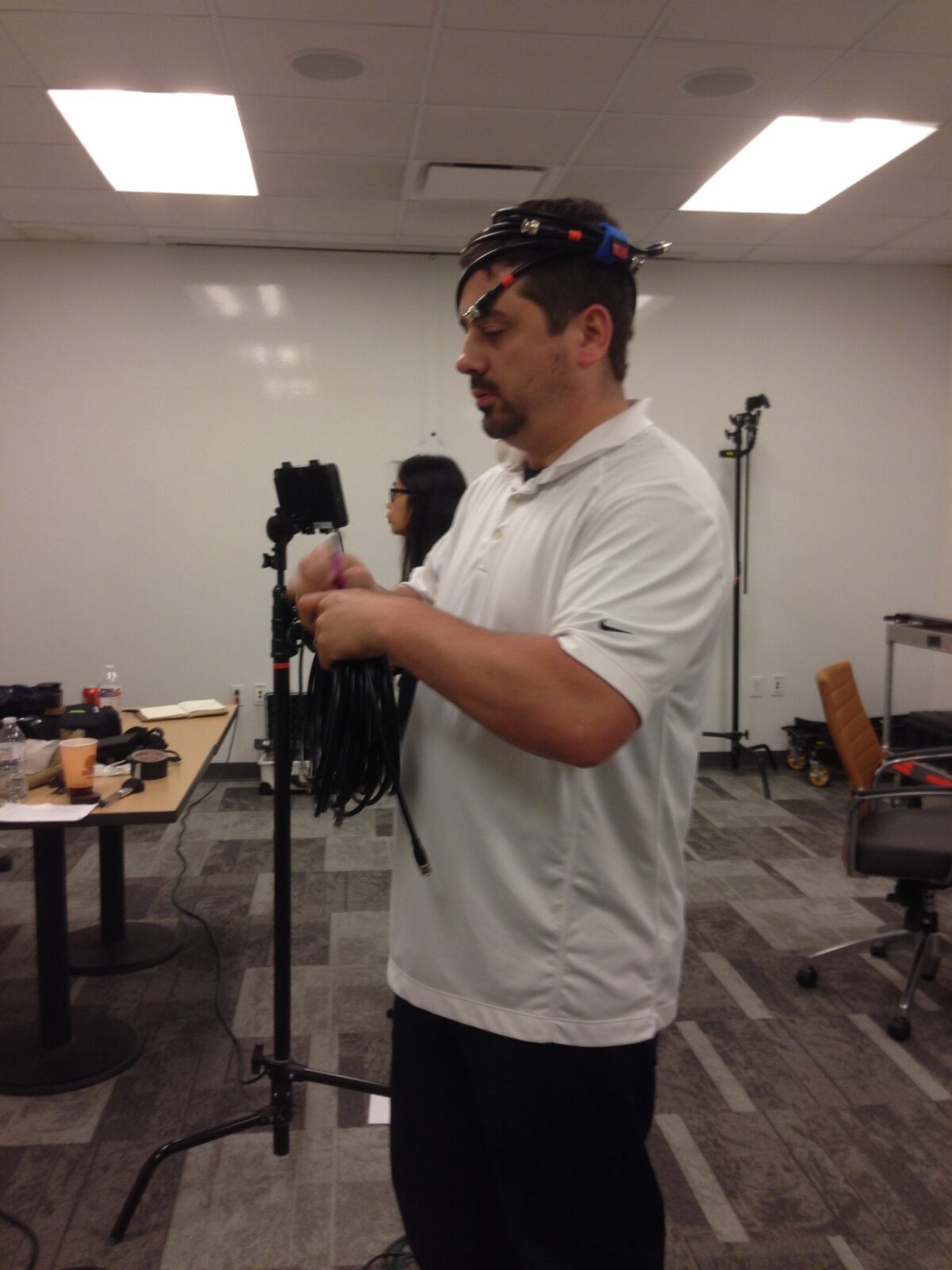 Behind the scenes for a video series produced for The Global Foodbanking Network by Cut To Create Video Production Houston, Texas