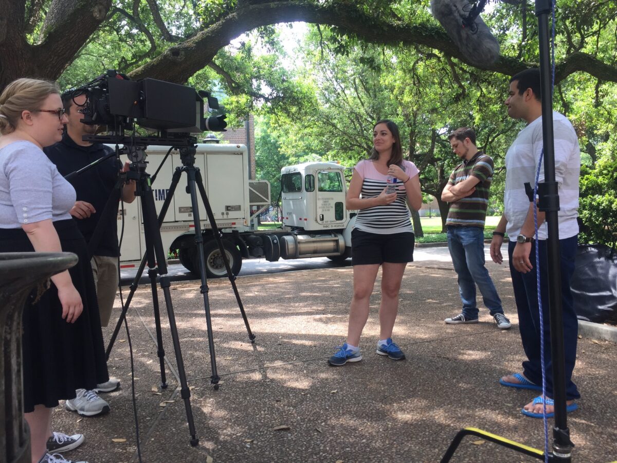 Behind the scenes for Cut To Create's video series for Rice University in Houston, TX
