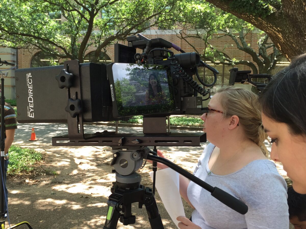 Behind the scenes for Cut To Create's video series for Rice University in Houston, TX