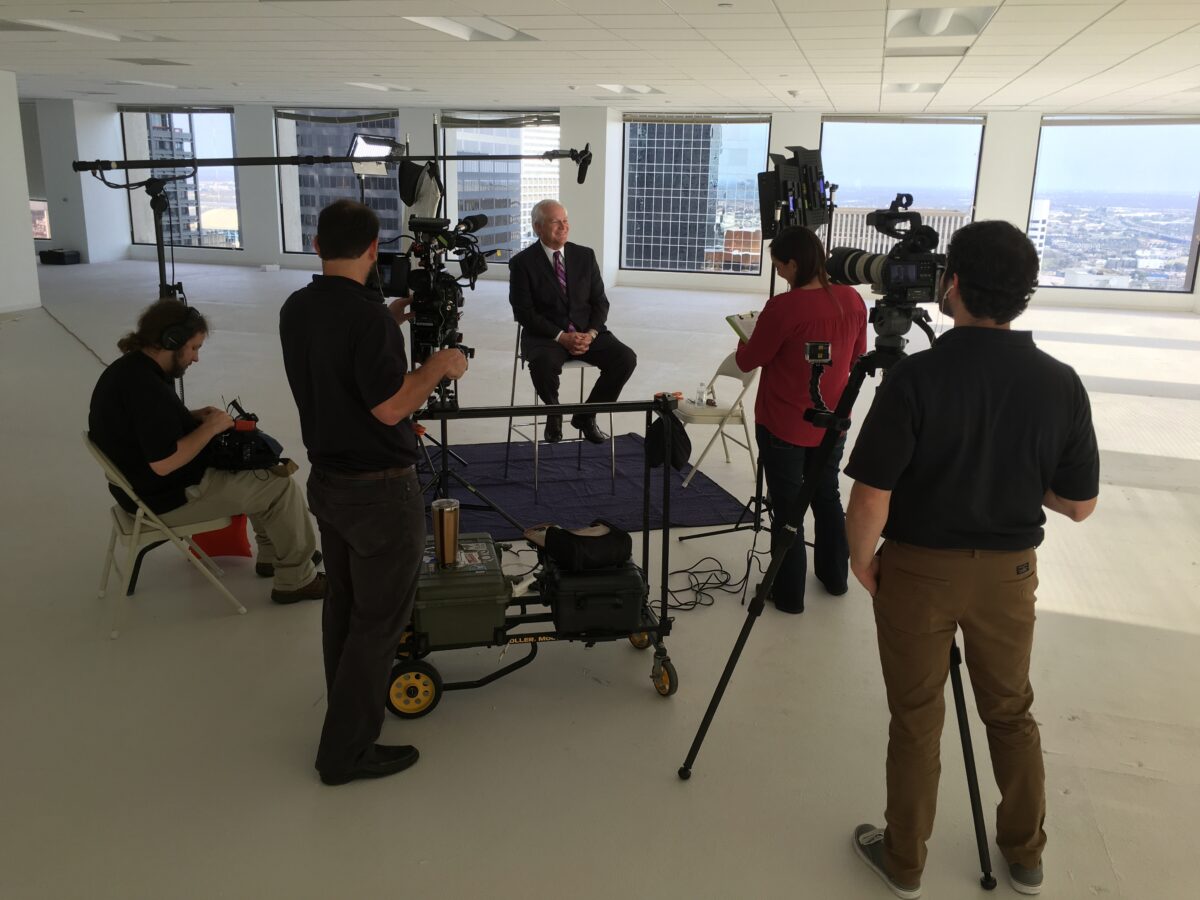 Behind the scenes at Cut To Create's video production for NIAOP