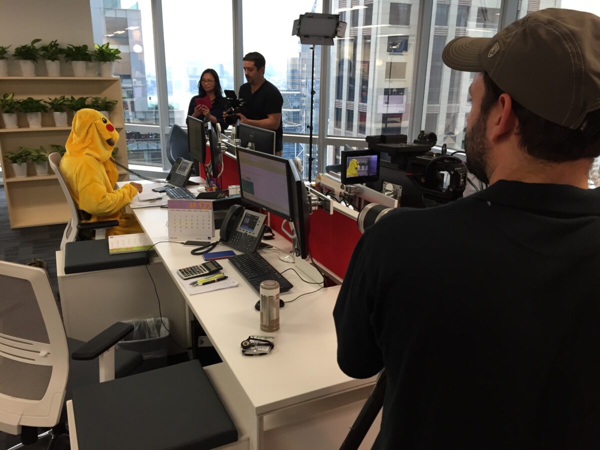 Behind the scenes at Cut To Create's video production for Smith and Associates in Houston, TX