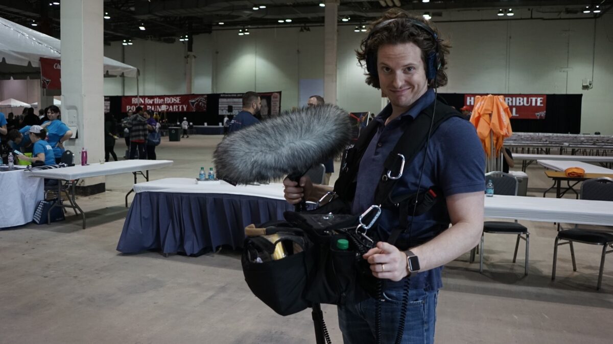 Behind the scenes at Cut To Create's video production for Run for the Rose