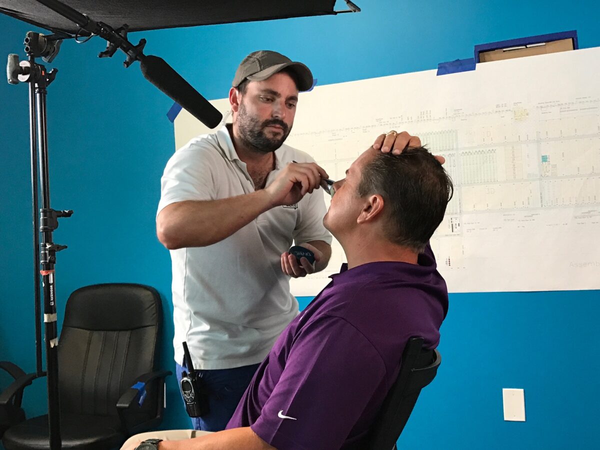 Behind the scenes for Cut To Create's video production project for Jungheinrich