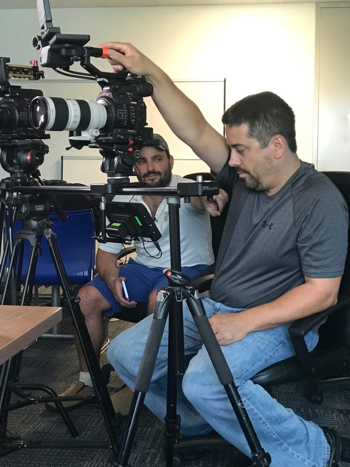 Behind the scenes for Cut To Create's video production project for Jungheinrich