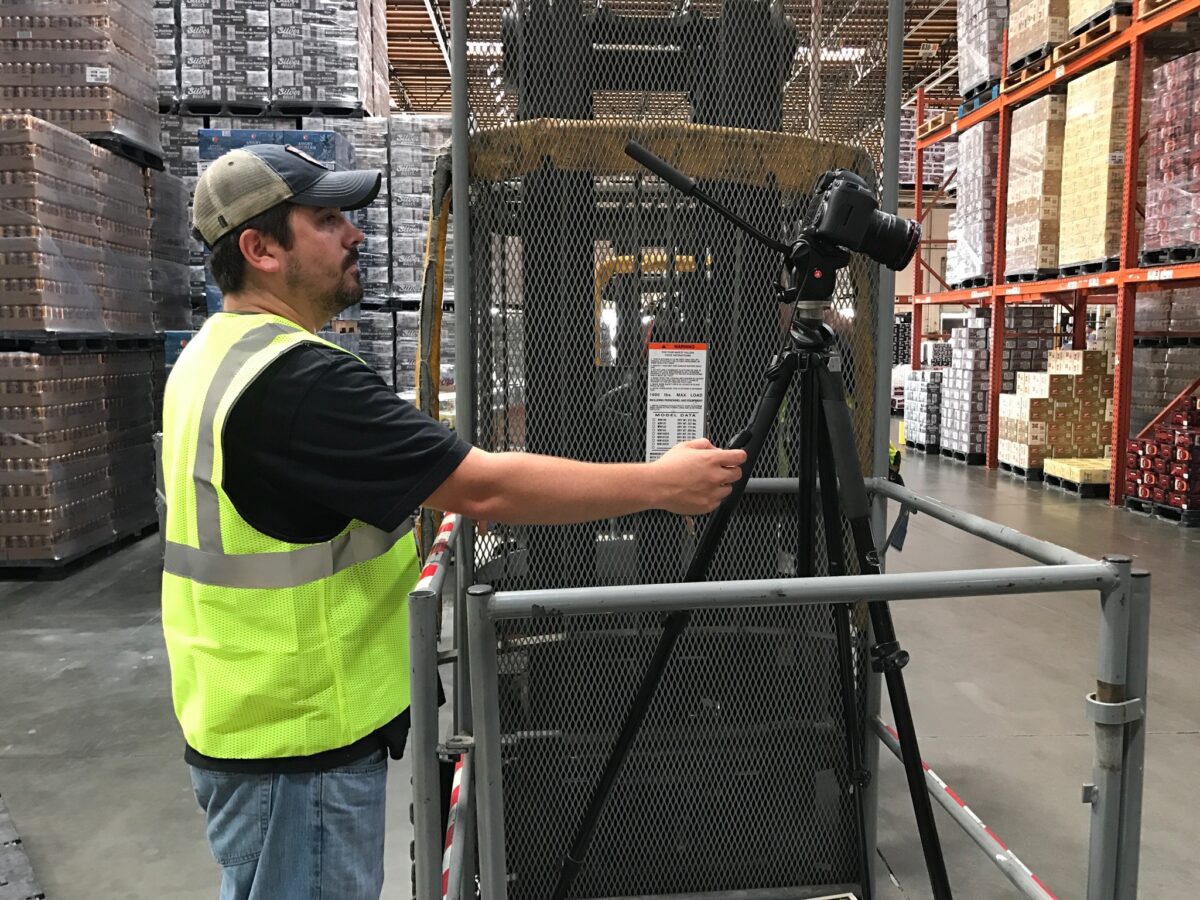 Behind the scenes for Cut To Create's video production project for Jungheinrich