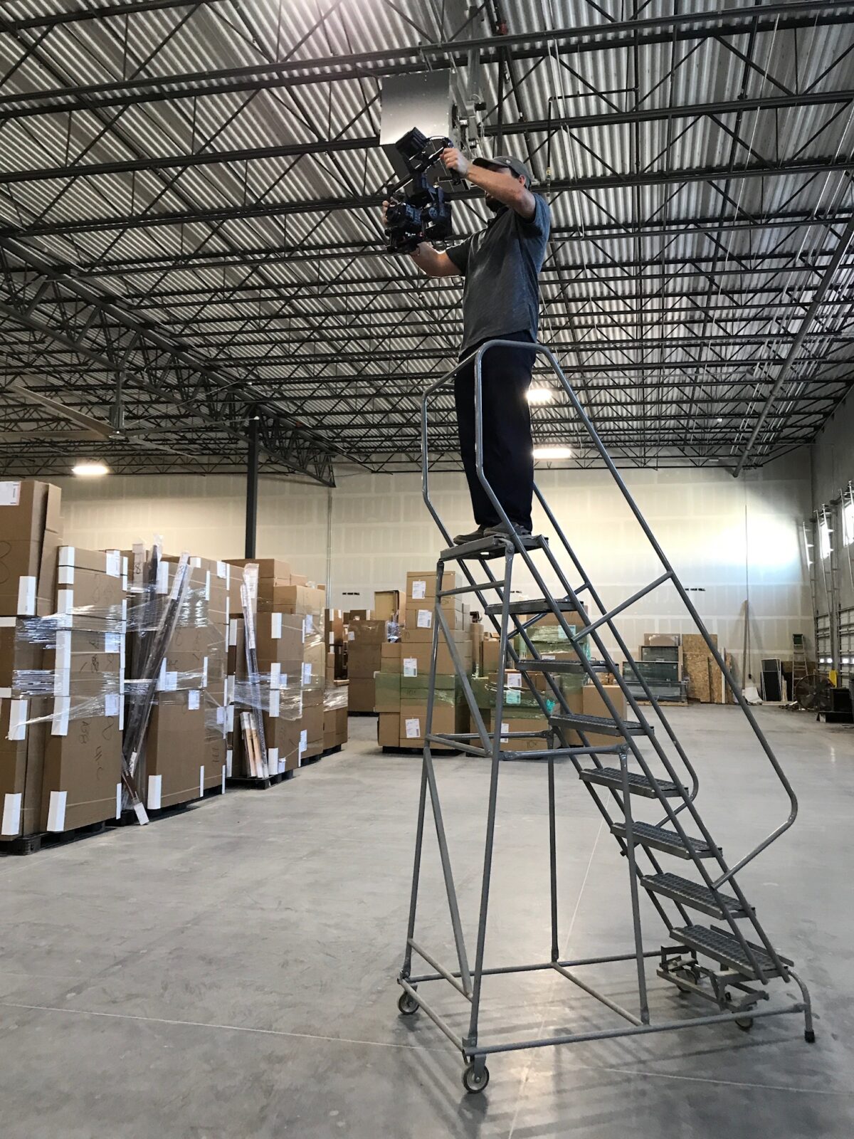 Behind the scenes from a package of client testimonial videos for The Allshouse Group in Houston, Texas, produced by Cut To Create Corporate Video Production