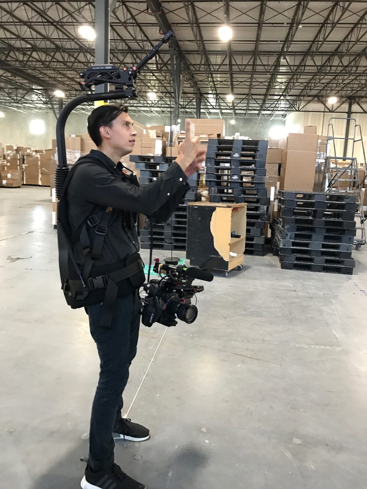Behind the scenes from a package of client testimonial videos for The Allshouse Group in Houston, Texas, produced by Cut To Create Corporate Video Production