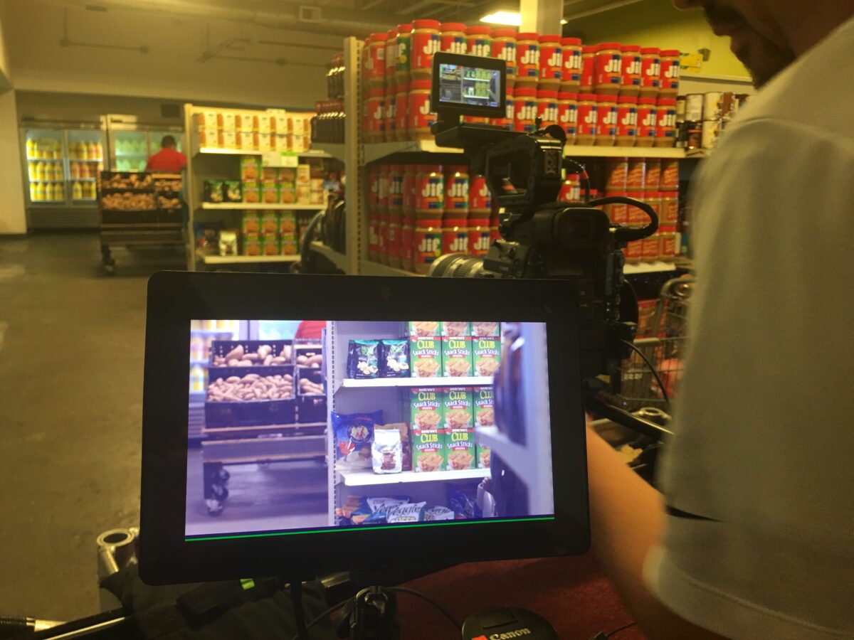 Behind the scenes for a video series produced for The Global Foodbanking Network by Cut To Create Video Production Houston, Texas